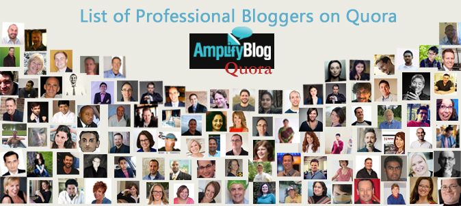 Top 100 List of Professional Bloggers on Quora